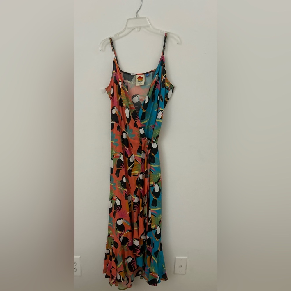 FARM Rio Colorful Midi Dress
